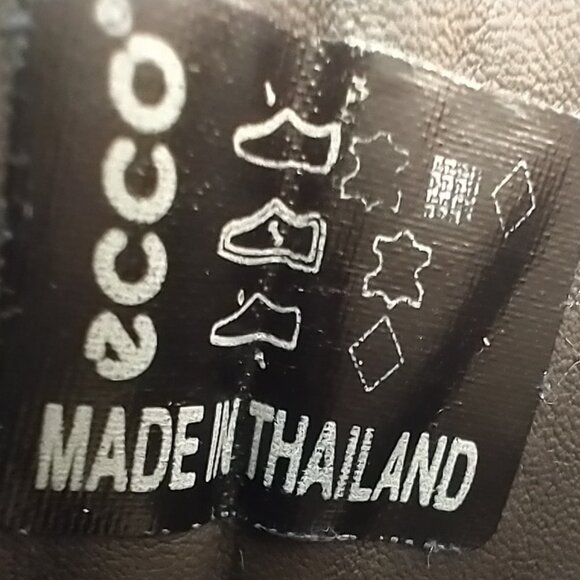 90s-style ECCO shoes, metallic finish, size 36 - Picture 8 of 8